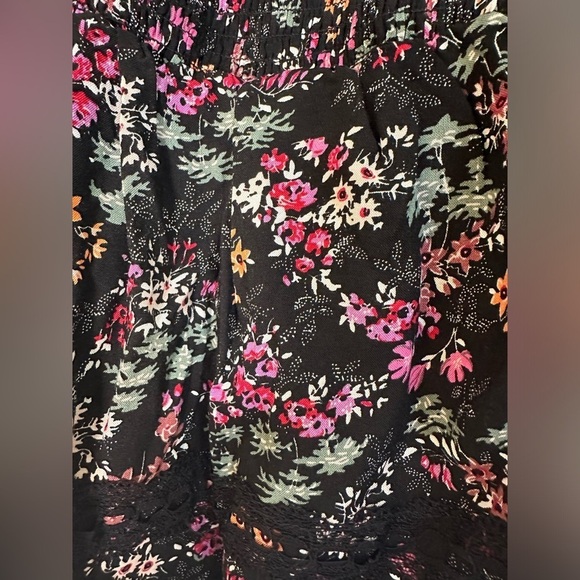 LOVE, FIRE Smocked Lace Trim Top - Picture 3 of 3